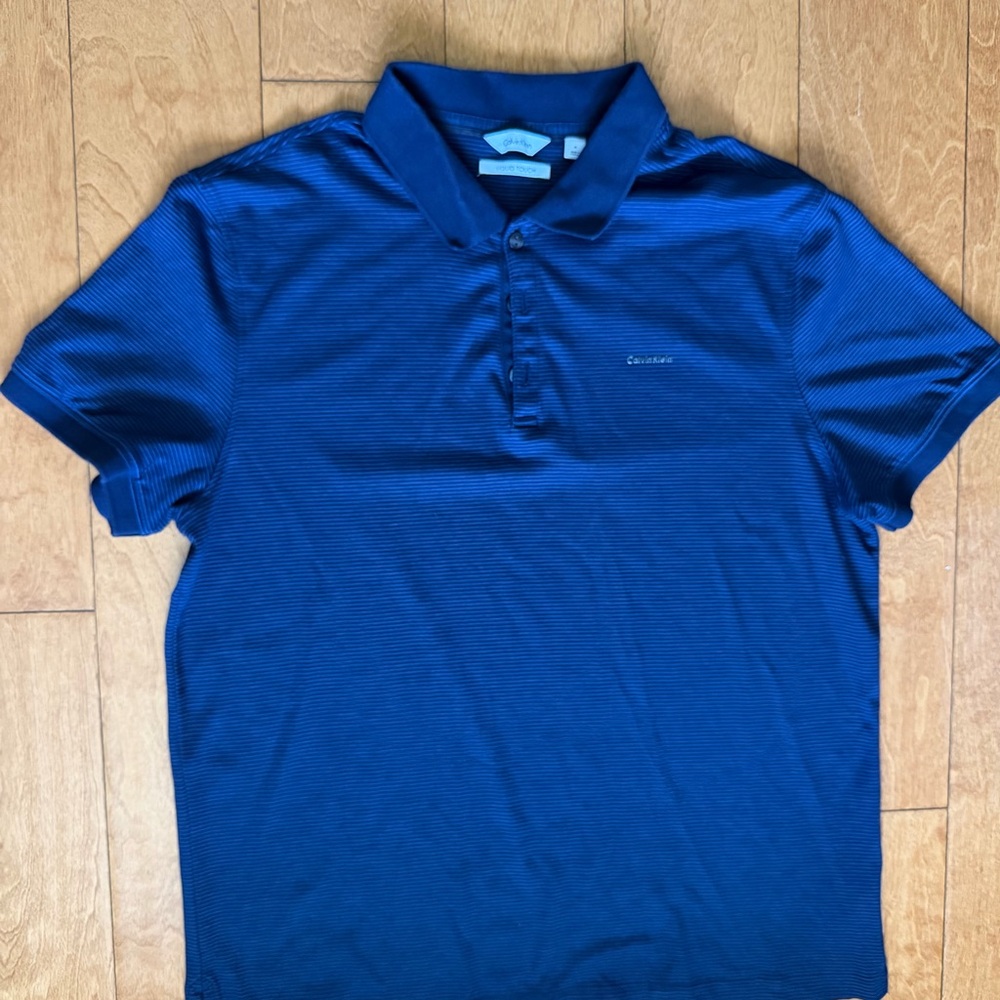Calvin Klein Navy Blue Polo Shirt